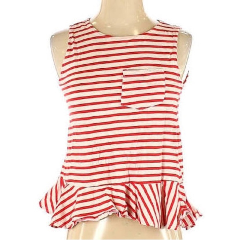 Alya Striped Sleeveless Top